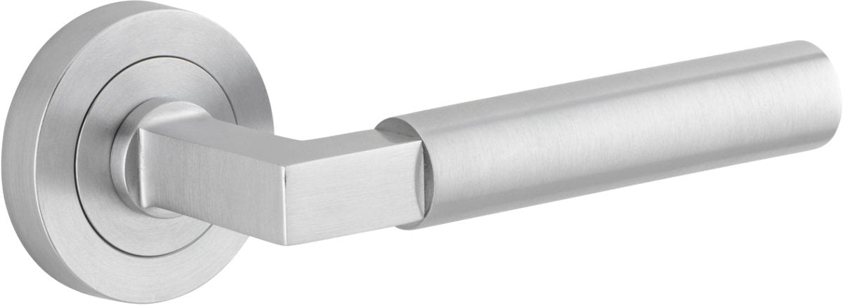 IVER Berlin Solid Brass Round Rose Door Handle – Multiple Finishes Available - Entry - Point - 0345 - Iver