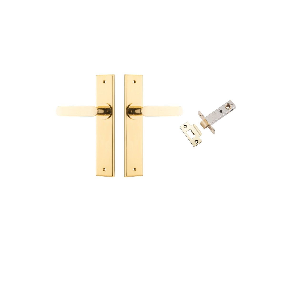 IVER Bronte Lever on Chamfered Backplate – Multiple Finishes Available - Entry - Point - 10284KPASS60 - Iver