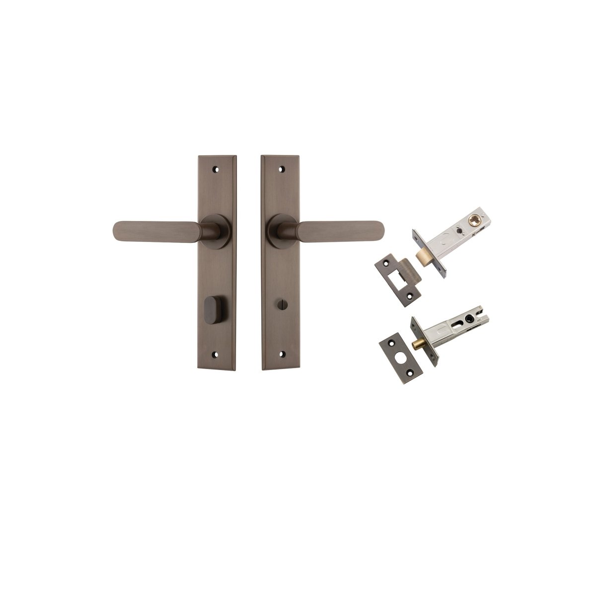 IVER Bronte Lever on Chamfered Backplate – Multiple Finishes Available - Entry - Point - 10784KPRIV60 - Iver