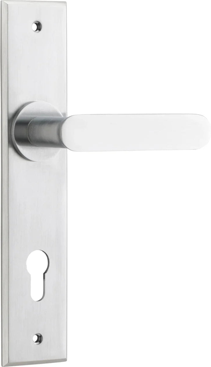IVER Bronte Lever on Chamfered Backplate – Multiple Finishes Available - Entry - Point - 12284E85 - Iver