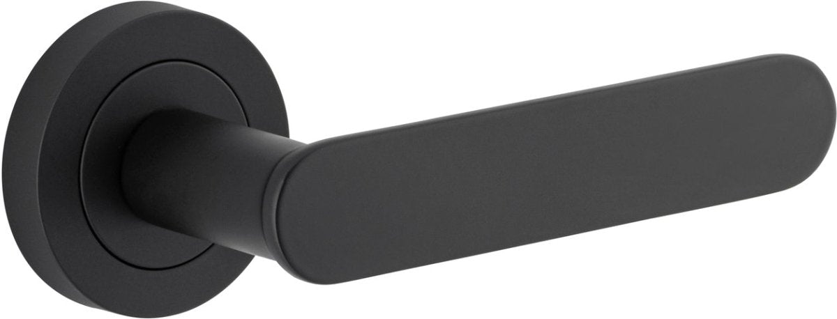 IVER Bronte Solid Brass Round Rose Door Handle – Multiple Finishes Available - Entry - Point - 0333 - Iver