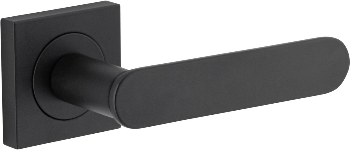 IVER Bronte Solid Brass Square Rose Door Handle – Multiple Finishes Available - Entry - Point - 0403 - Iver