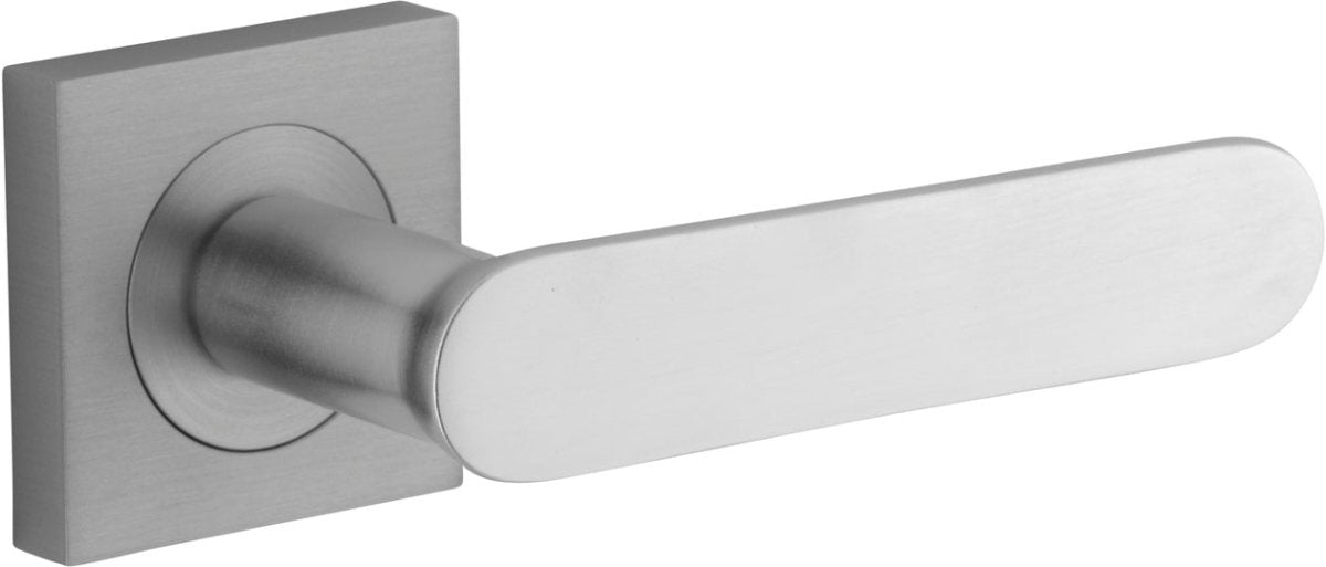 IVER Bronte Solid Brass Square Rose Door Handle – Multiple Finishes Available - Entry - Point - 0405 - Iver