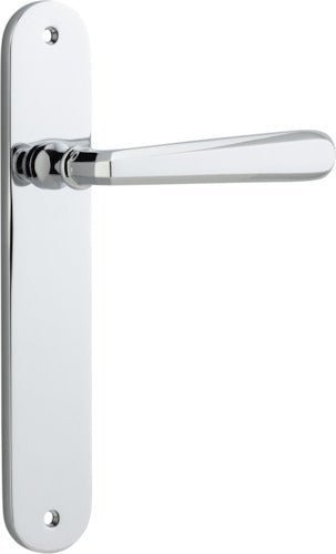IVER Copenhagen Solid Brass Oval BackPlate Door Handle – Multiple Finishes Available - Entry - Point - 11876 - Iver