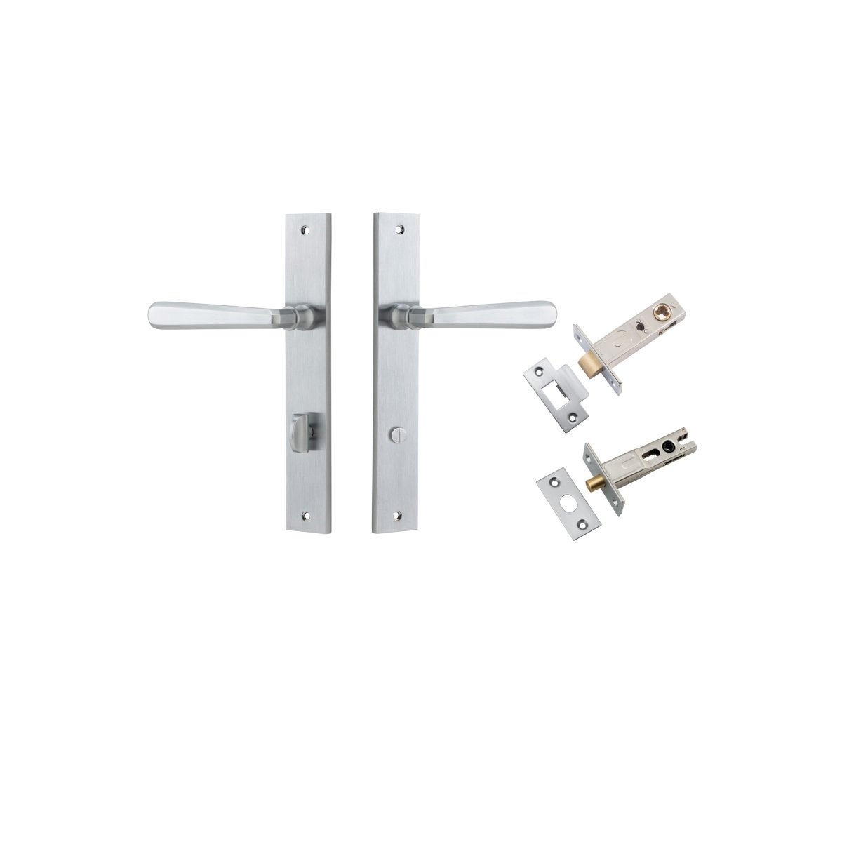 IVER Copenhagen Solid Brass Rectangular Door Handle – Multiple Finishes Available - Entry - Point - 12372KPRIV60 - Iver