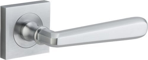 IVER Copenhagen Solid Brass Square Rose Door Handle – Multiple Finishes Available - Entry - Point - 21195 - Iver