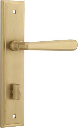 IVER Copenhagen Solid Brass Stepped Door Handle – Multiple Finishes Available - Entry - Point - 15378P85 - Iver