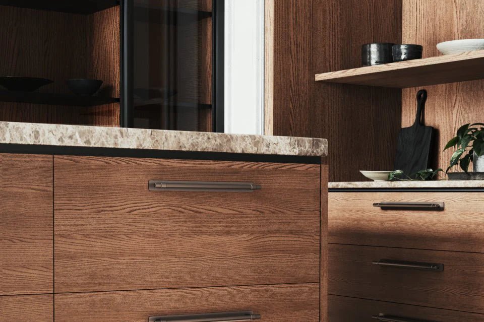 IVER Helsinki Cabinet Pull with Backplate – Multiple Finishes Available - Entry - Point - 20991B - Iver