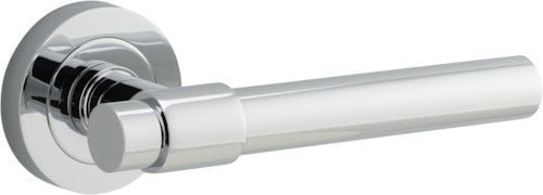 IVER Helsinki Solid Brass Round Rose Door Handle – Multiple Finishes Available - Entry - Point - 20624 - Iver