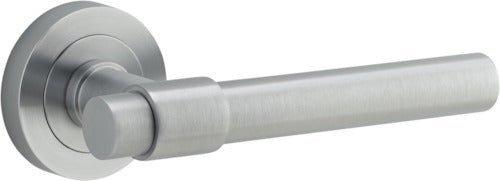 IVER Helsinki Solid Brass Round Rose Door Handle – Multiple Finishes Available - Entry - Point - 20625 - Iver