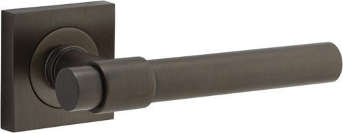 IVER Helsinki Solid Brass Square Rose Door Handle – Multiple Finishes Available - Entry - Point - 21201 - Iver