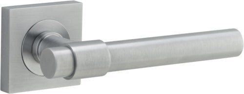 IVER Helsinki Solid Brass Square Rose Door Handle – Multiple Finishes Available - Entry - Point - 21205 - Iver