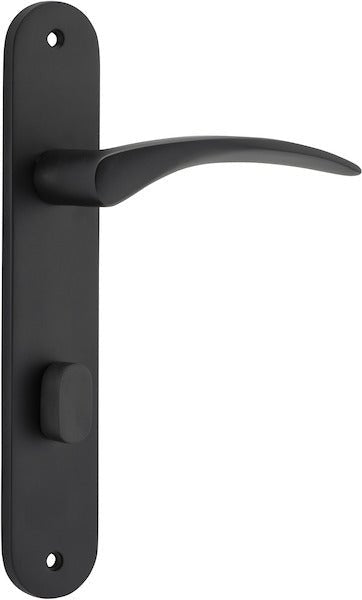 IVER Oxford Solid Brass Oval Plate Door Handle – Multiple Finishes Available - Entry - Point - 12728P85 - Iver