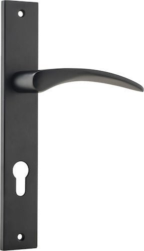 IVER Oxford Solid Brass Rectangular Plate Door Handle – Multiple Finishes Available - Entry - Point - 12704E85 - Iver