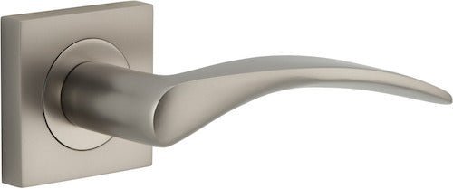 IVER Oxford Solid Brass Square Rose Door Handle – Multiple Finishes Available - Entry - Point - 0289 - Iver
