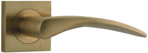 IVER Oxford Solid Brass Square Rose Door Handle – Multiple Finishes Available - Entry - Point - 0459 - Iver
