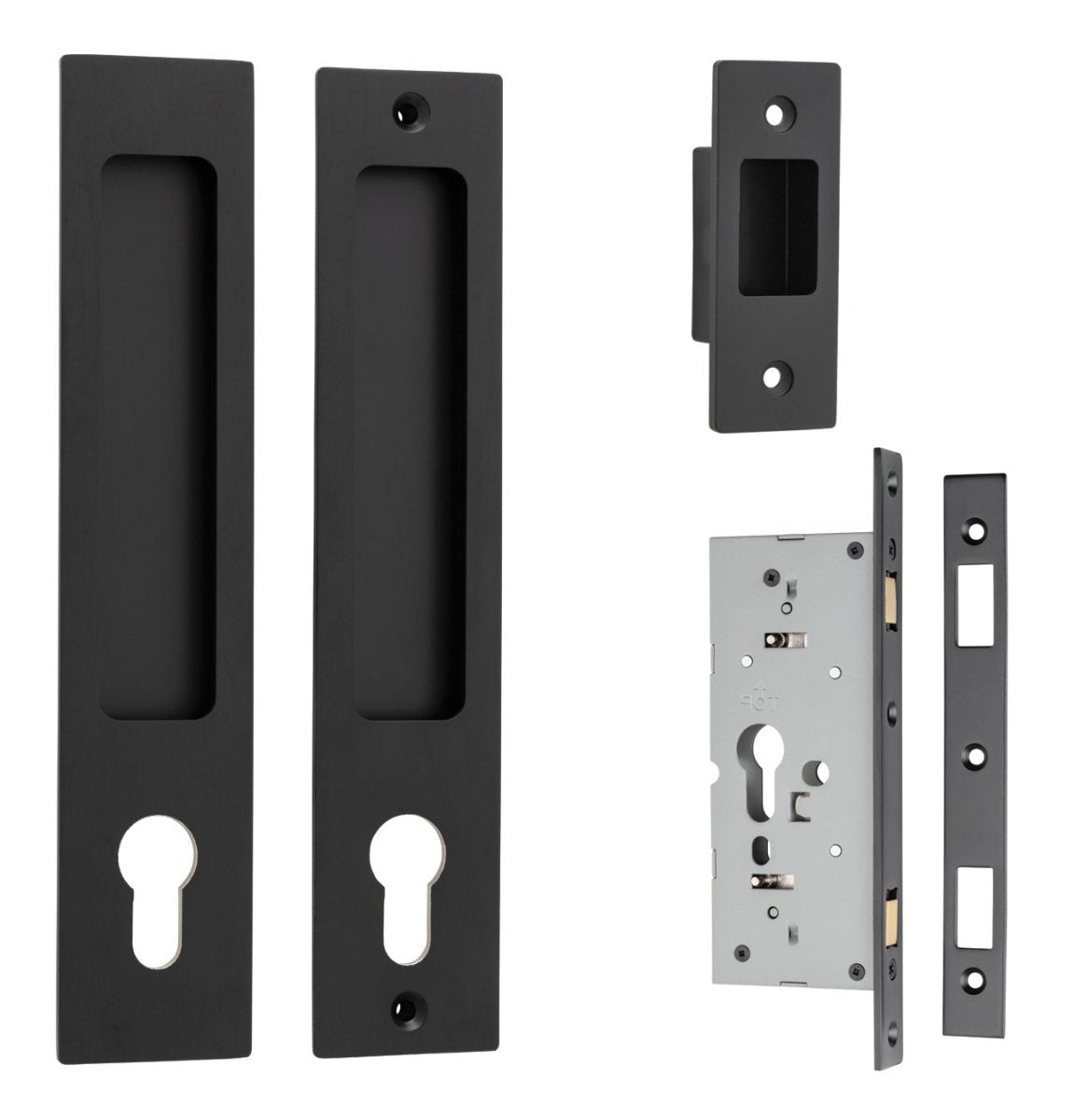 IVER Rectangular Sliding Door Pull Entrance Kit - Multiple Finishes Available - Entry - Point - 21413E - Iver