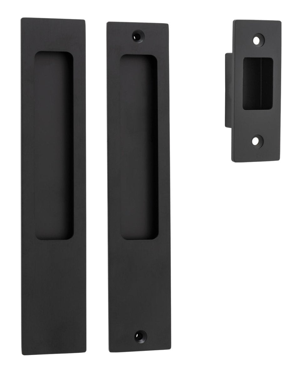IVER Rectangular Sliding Door Pull Passage Kit - Multiple Finishes Available - Entry - Point - 21413 - Iver