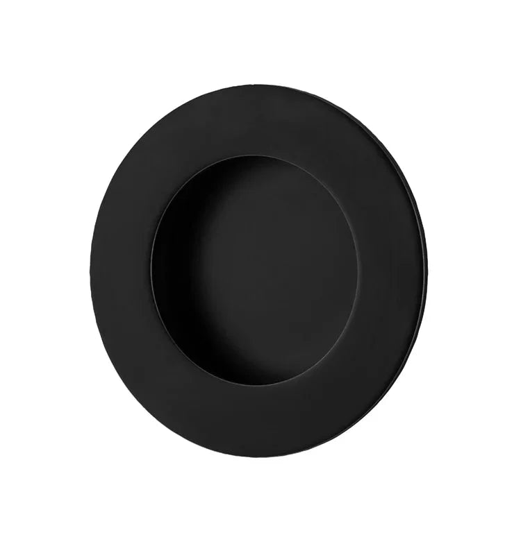 IVER Round Brass Sliding Flush Pull - Multiple Finishes Available - Entry - Point - 21791 - Iver