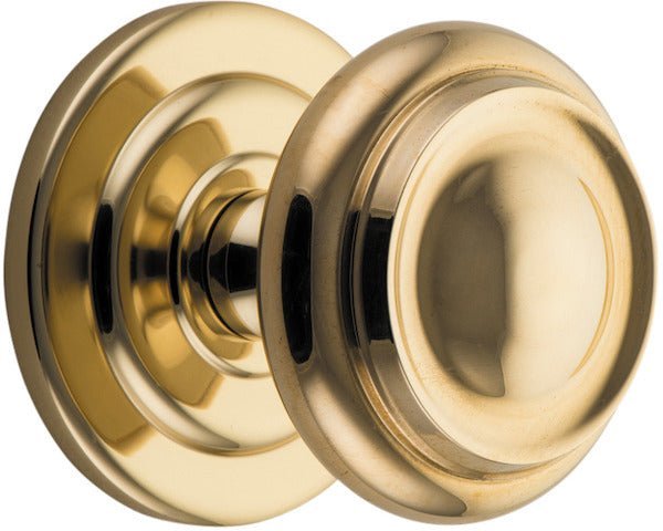 IVER Sarlat Solid Brass Centre Door Knob – Multiple Finishes Available - Entry - Point - 9400 - Iver