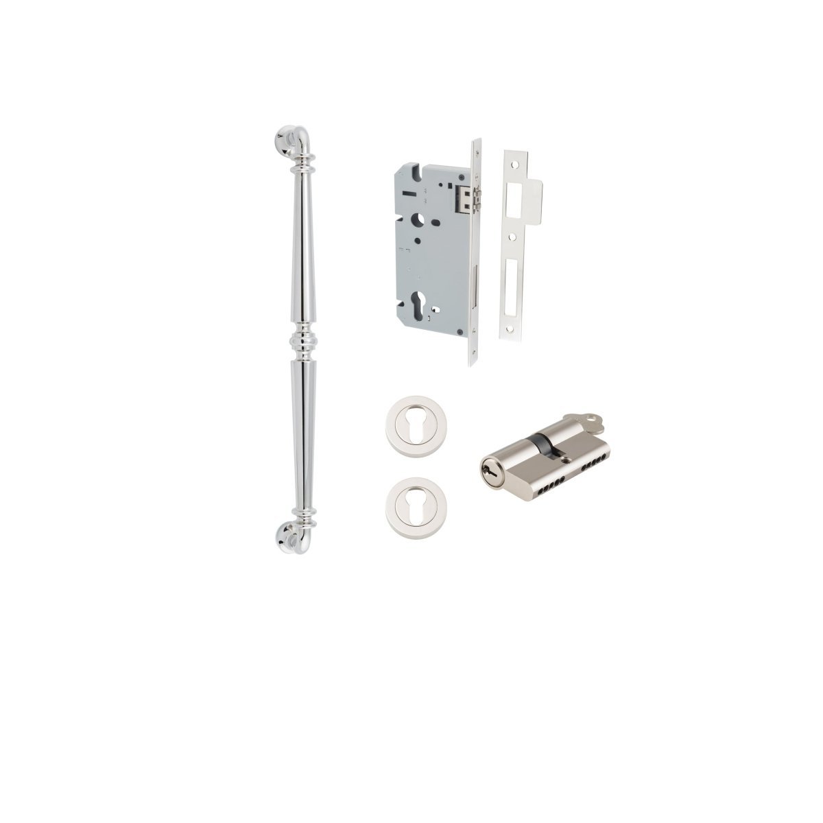 IVER Sarlat Solid Brass Pull Handles – Multiple Finishes Available - Entry - Point - 9388KENTR60KK - Iver
