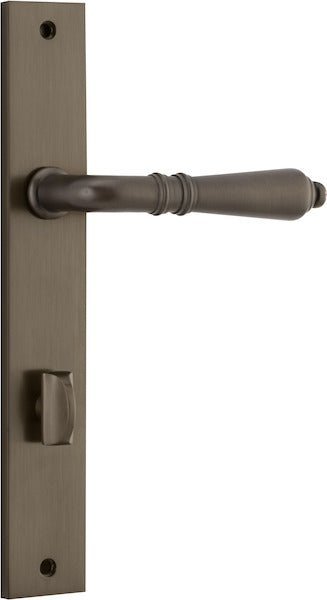 IVER Sarlat Solid Brass Rectangular Plate Door Handle – Multiple Finishes Available - Entry - Point - 10700P85 - Iver
