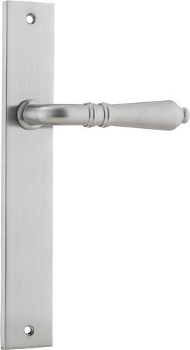 IVER Sarlat Solid Brass Rectangular Plate Door Handle – Multiple Finishes Available - Entry - Point - 12200 - Iver
