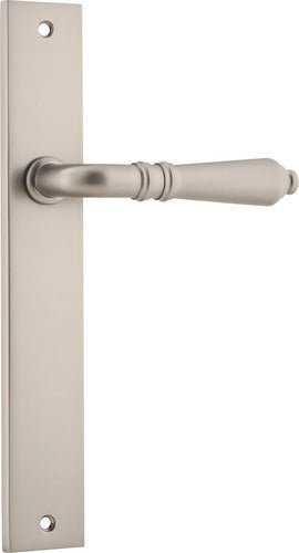 IVER Sarlat Solid Brass Rectangular Plate Door Handle – Multiple Finishes Available - Entry - Point - 14700 - Iver
