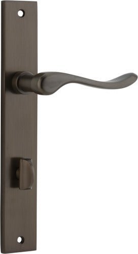 IVER Stirling Solid Brass Rectangular Plate Door Handle – Multiple Finishes Available - Entry - Point - 10920P85 - Iver