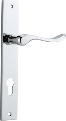 IVER Stirling Solid Brass Rectangular Plate Door Handle – Multiple Finishes Available - Entry - Point - 11920E85 - Iver