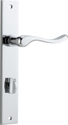 IVER Stirling Solid Brass Rectangular Plate Door Handle – Multiple Finishes Available - Entry - Point - 11920P85 - Iver