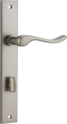 IVER Stirling Solid Brass Rectangular Plate Door Handle – Multiple Finishes Available - Entry - Point - 14920P85 - Iver