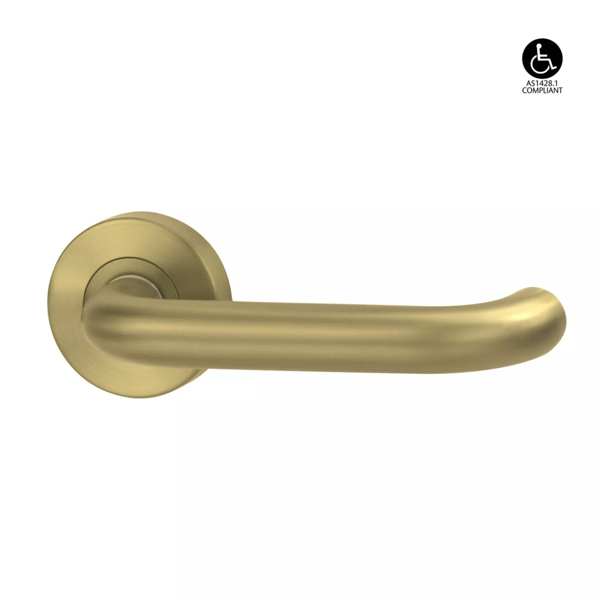Lockwood Vivid Collection Lever 2 - Satin Brass - Entry - Point - VIV1/V2SBPVD - Lockwood