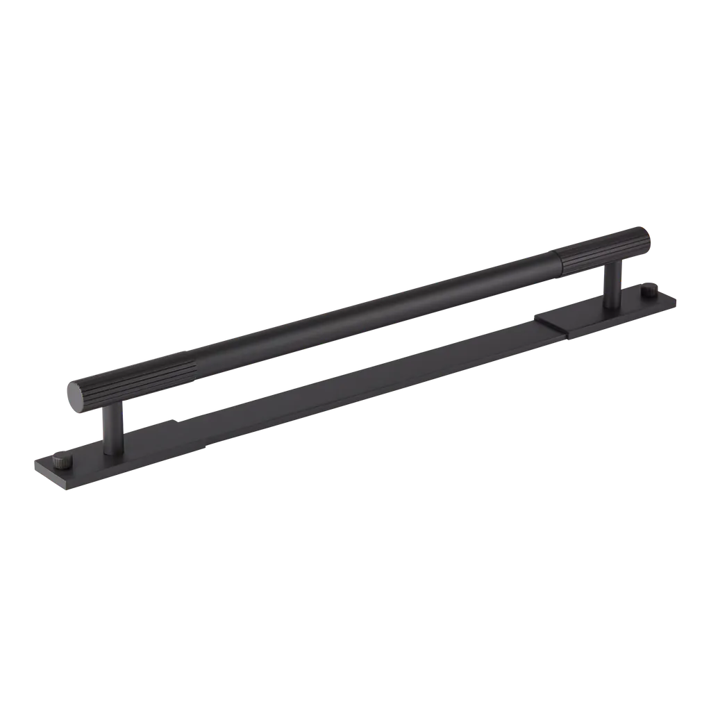 MIX Straight Knurled Appliance Pull Handle & Backplate By Amrac Martin