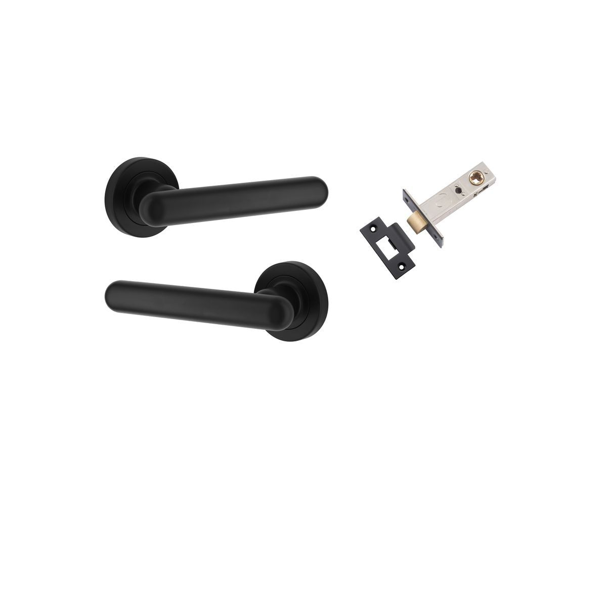 IVER Puerto Solid Brass Round Rose Door Handle – Multiple Finishes Available
