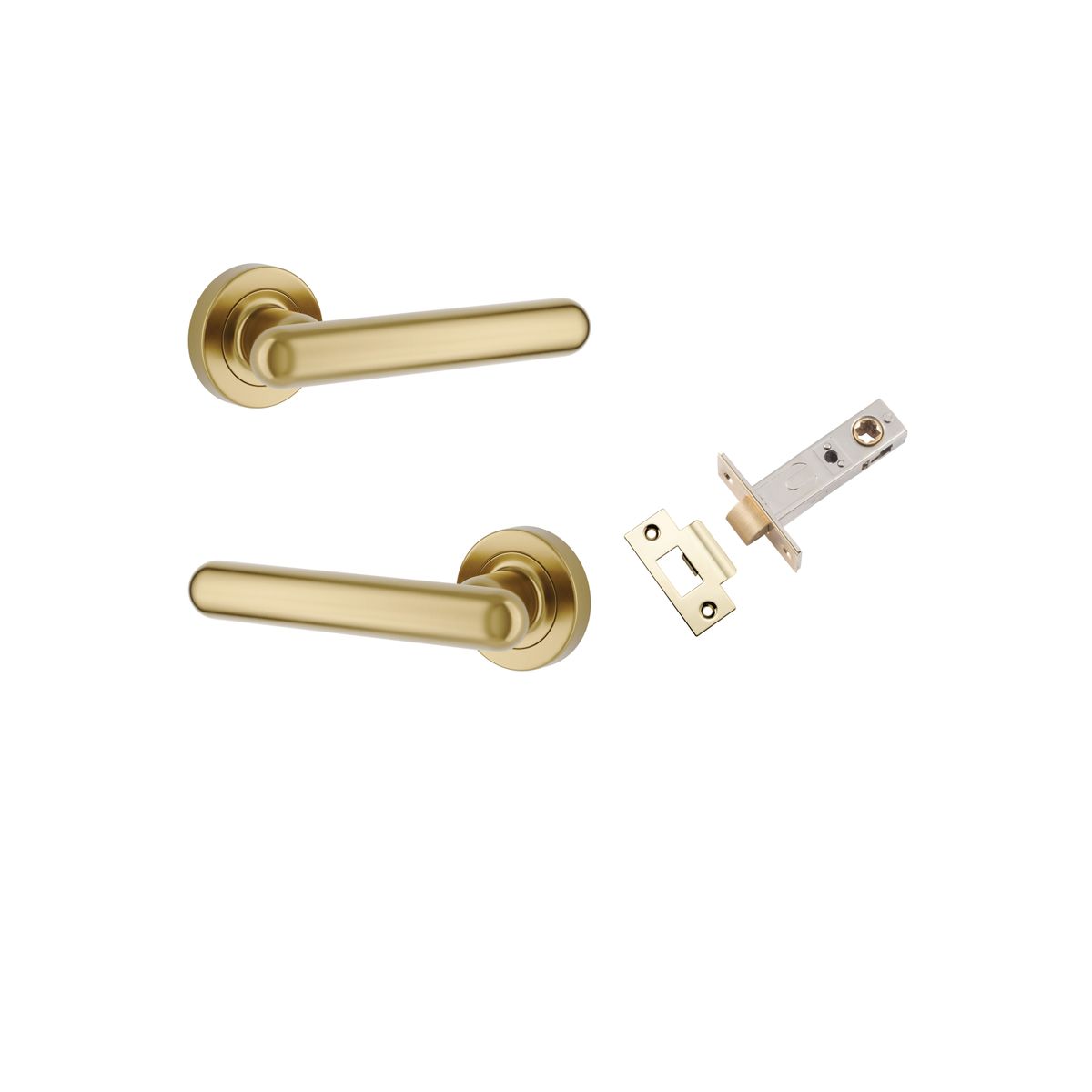 IVER Puerto Solid Brass Round Rose Door Handle – Multiple Finishes Available
