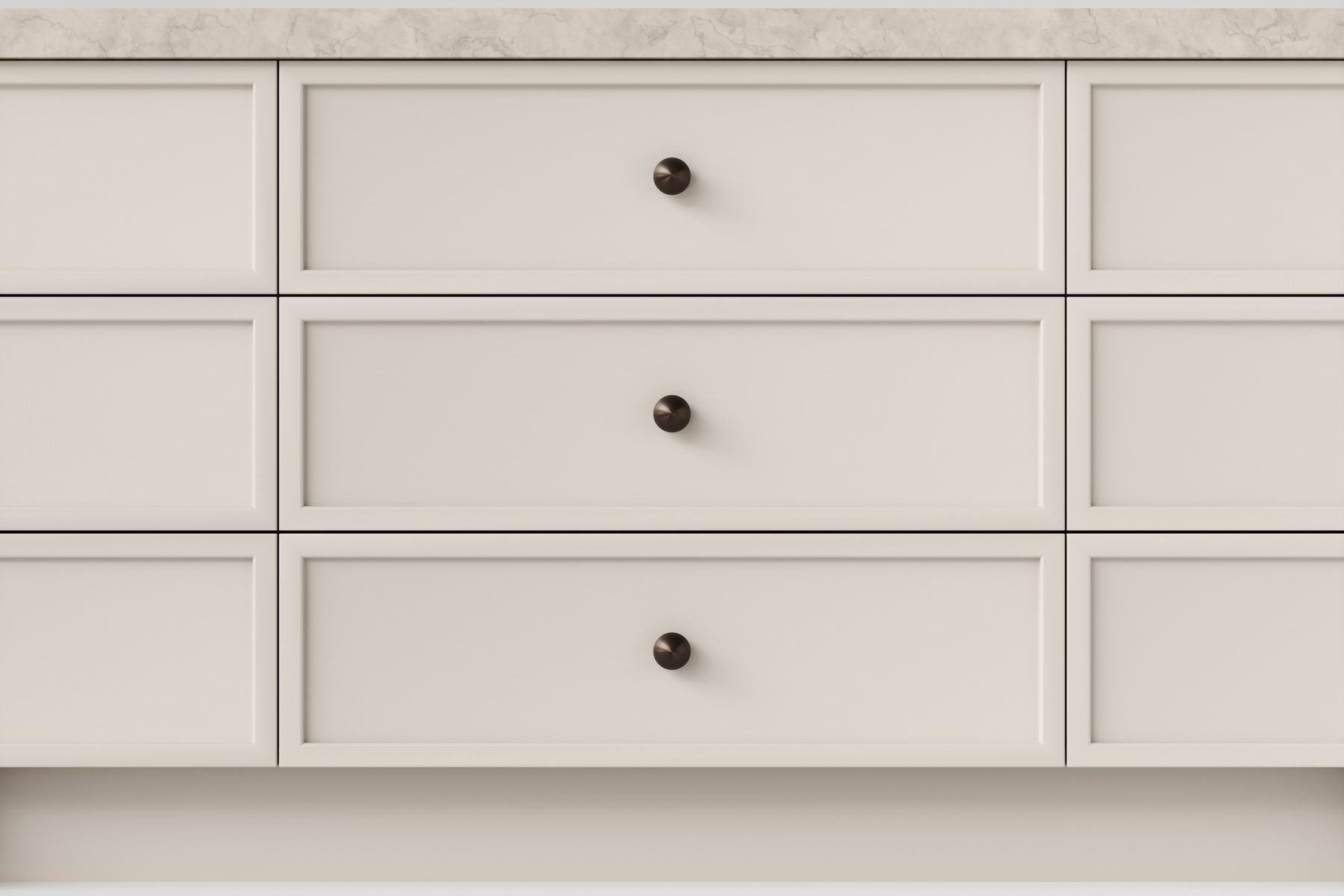 IVER Puerto Solid Brass Cupboard Knob – Multiple Finishes Available