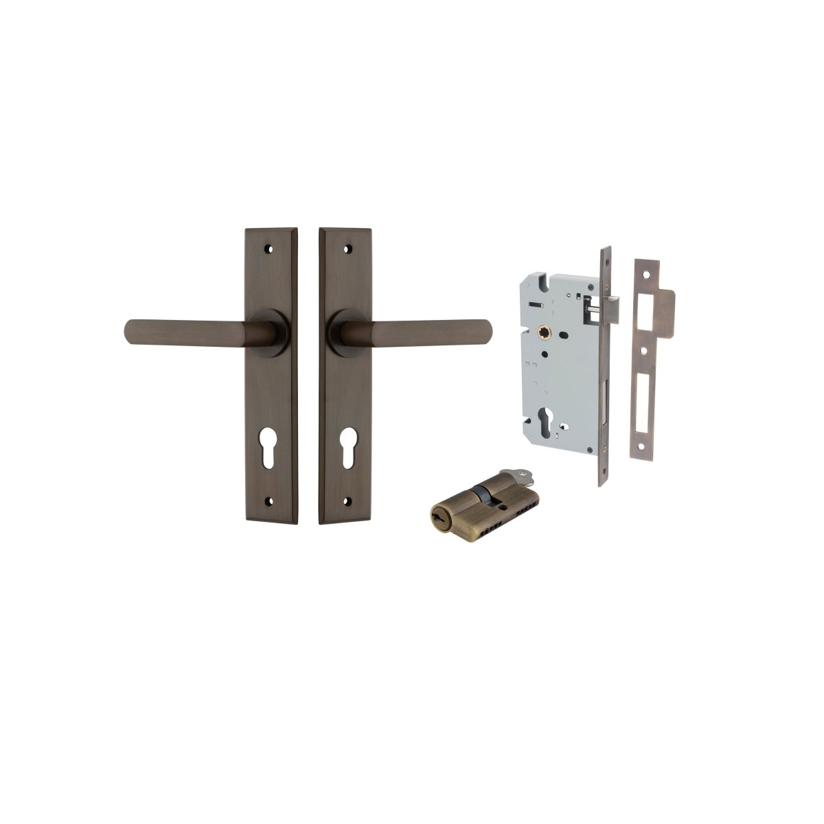 Osaka Lever - Chamfered Backplate - Entry - Point - 10868KENTR60KK - Iver