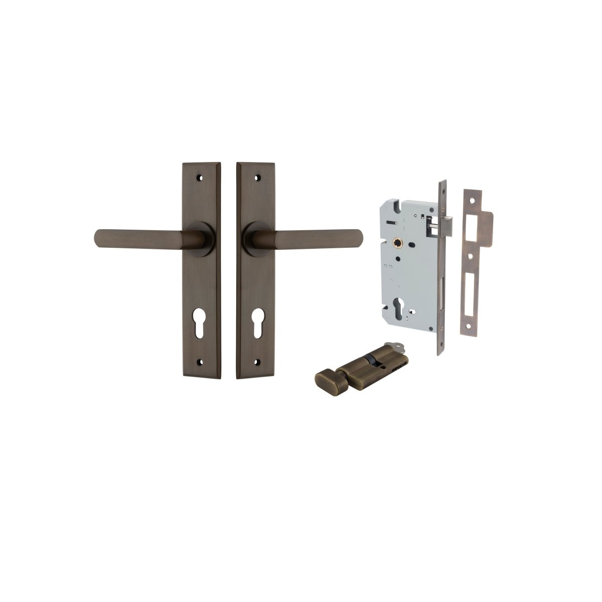 Osaka Lever - Chamfered Backplate - Entry - Point - 10868KENTR60KT - Iver