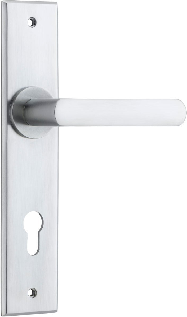 Osaka Lever - Chamfered Backplate - Entry - Point - 12368E85 - Iver