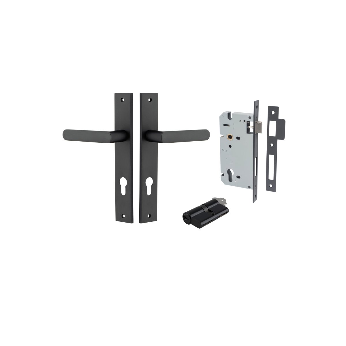 Osaka Lever - Rectangular Backplate - Entry - Point - 12860KENTR60KK - Iver