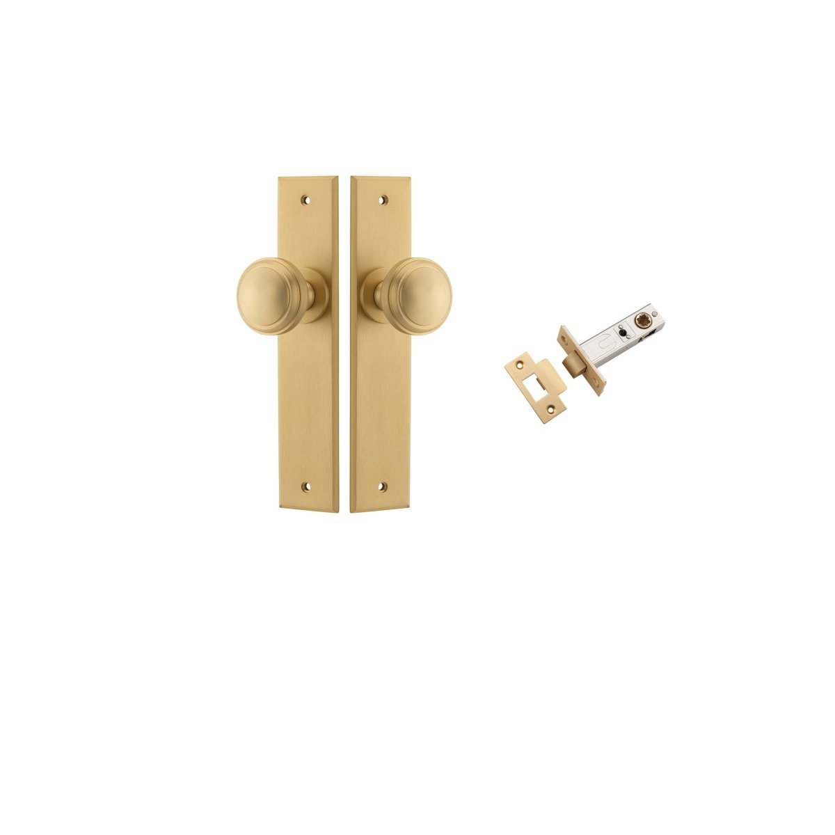 Paddington Knob - Chamfered Backplate - Entry - Point - 10831KPASS60 - Iver