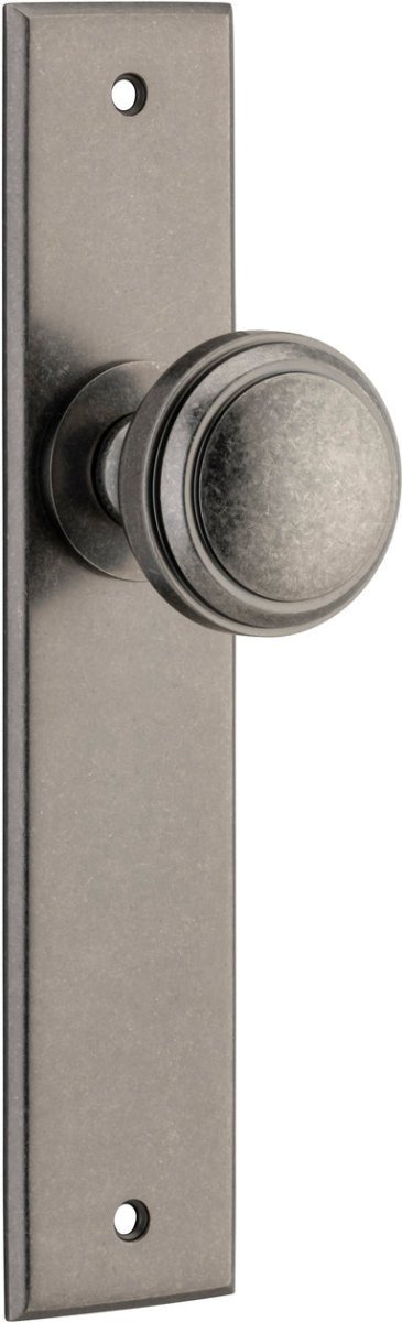 Paddington Knob - Chamfered Backplate - Entry - Point - 13831 - Iver