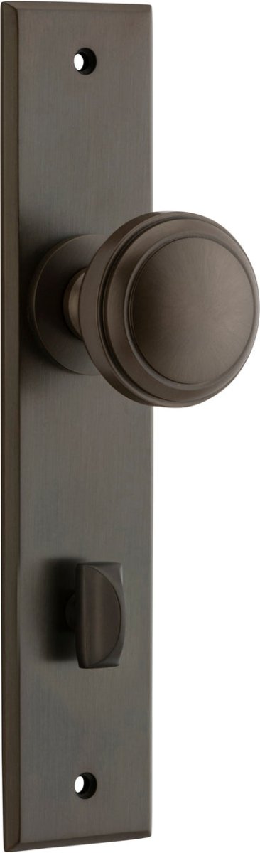 Paddington Knob - Chamfered Backplate - Entry - Point - 15331P85 - Iver