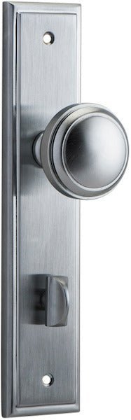 Paddington Knob - Stepped Backplate - Entry - Point - 12338P85 - Iver