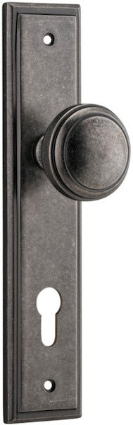Paddington Knob - Stepped Backplate - Entry - Point - 13838E85 - Iver
