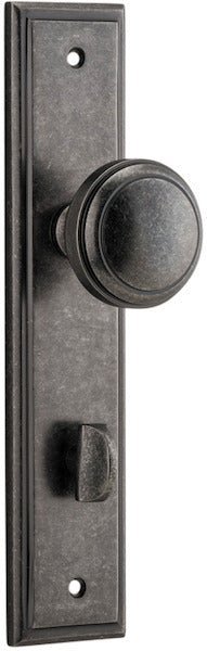 Paddington Knob - Stepped Backplate - Entry - Point - 13838P85 - Iver