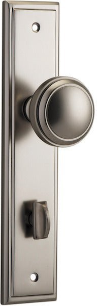 Paddington Knob - Stepped Backplate - Entry - Point - 14838P85 - Iver