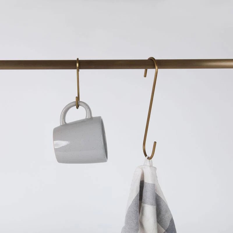 Utility Rail Extension Pack - 900mm Acid Washed Brass - Entry - Point - EUR900AWB - Hepburn Hardware