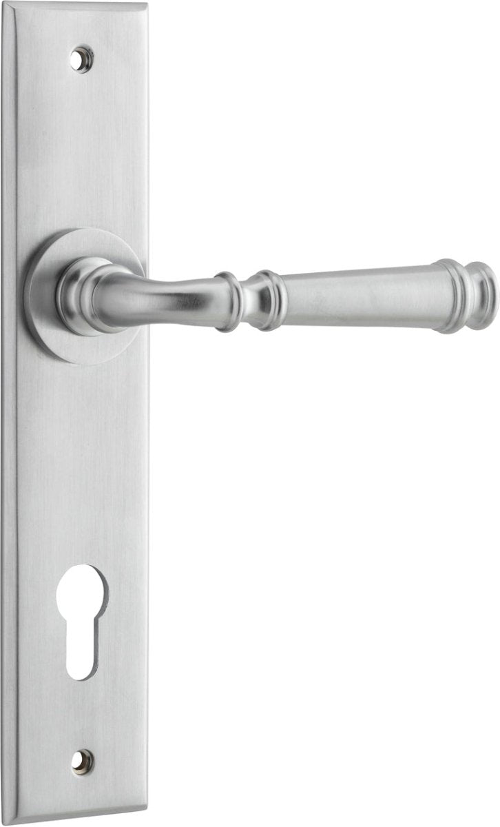 Verona Lever - Chamfered Backplate - Entry - Point - 12286E85 - Iver